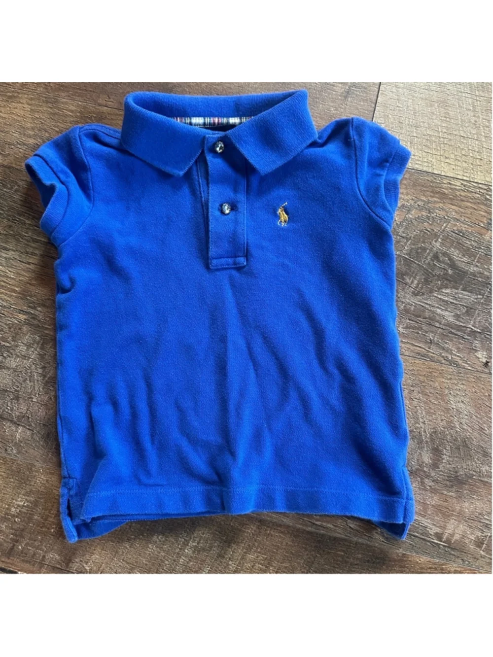 Boys Ralph Lauren Polo Shirt Size 3/3T Blue Summer